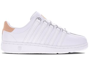 K-Swiss Klassiska Vn Lifestyle Skor Dam Vita Aprikos | 640-SPZWJM