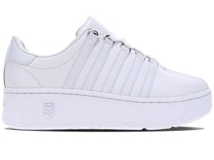 K-Swiss Klassiska Vn Platform Lifestyle Skor Dam Vita Vita | 102-SZECVG