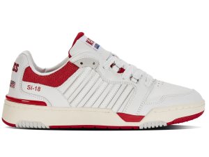 K-Swiss Si-18 Rival Lifestyle Skor Herr Vita Röda | 231-DMIKRC