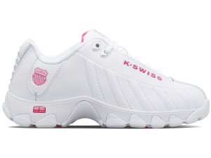 K-Swiss St329 Cmf Lifestyle Skor Dam Vita Rosa | 718-RZNYFM