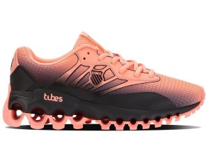 K-Swiss Tubes Sport Lifestyle Skor Dam Korall Svarta | 052-ONMRGD