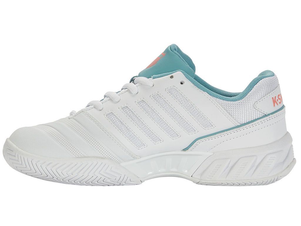 K-Swiss Bigshot Light 4 Tennisskor Dam Vita Blå Blommiga | 487-YNIELU