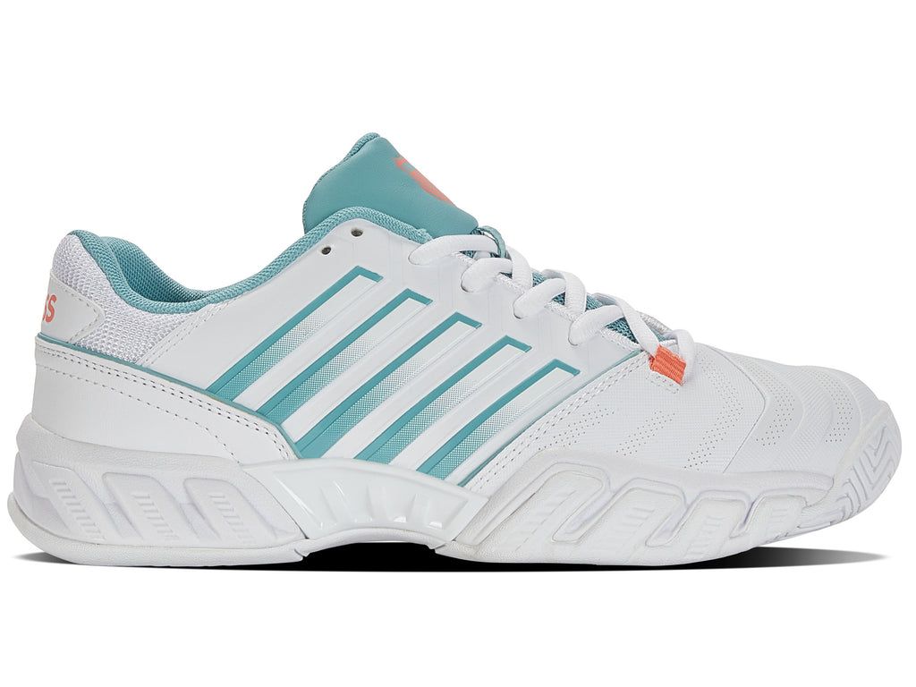 K-Swiss Bigshot Light 4 Tennisskor Dam Vita Blå Blommiga | 487-YNIELU