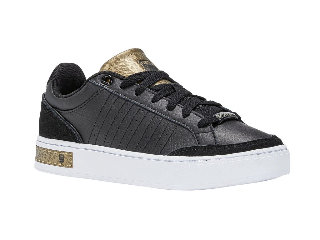 K-Swiss Court Block Lifestyle Skor Dam Svarta Guld | 876-FWRVPS