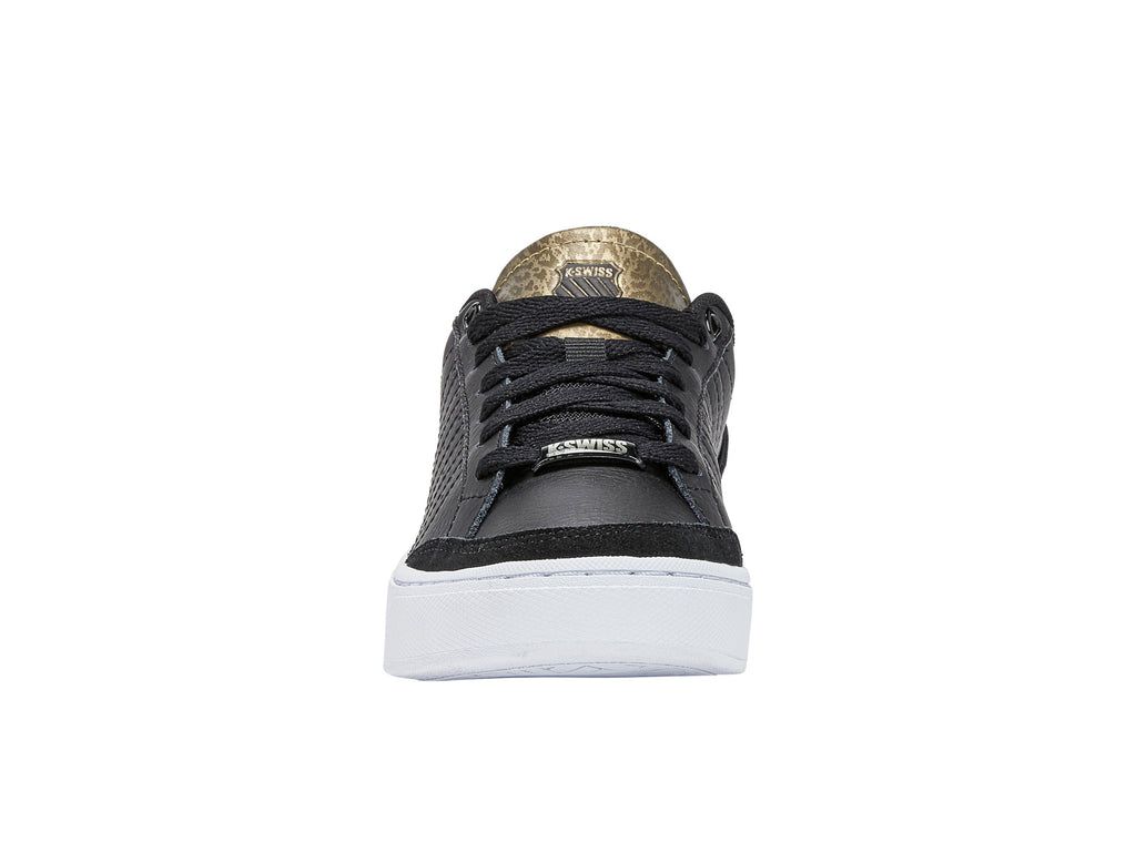 K-Swiss Court Block Lifestyle Skor Dam Svarta Guld | 876-FWRVPS