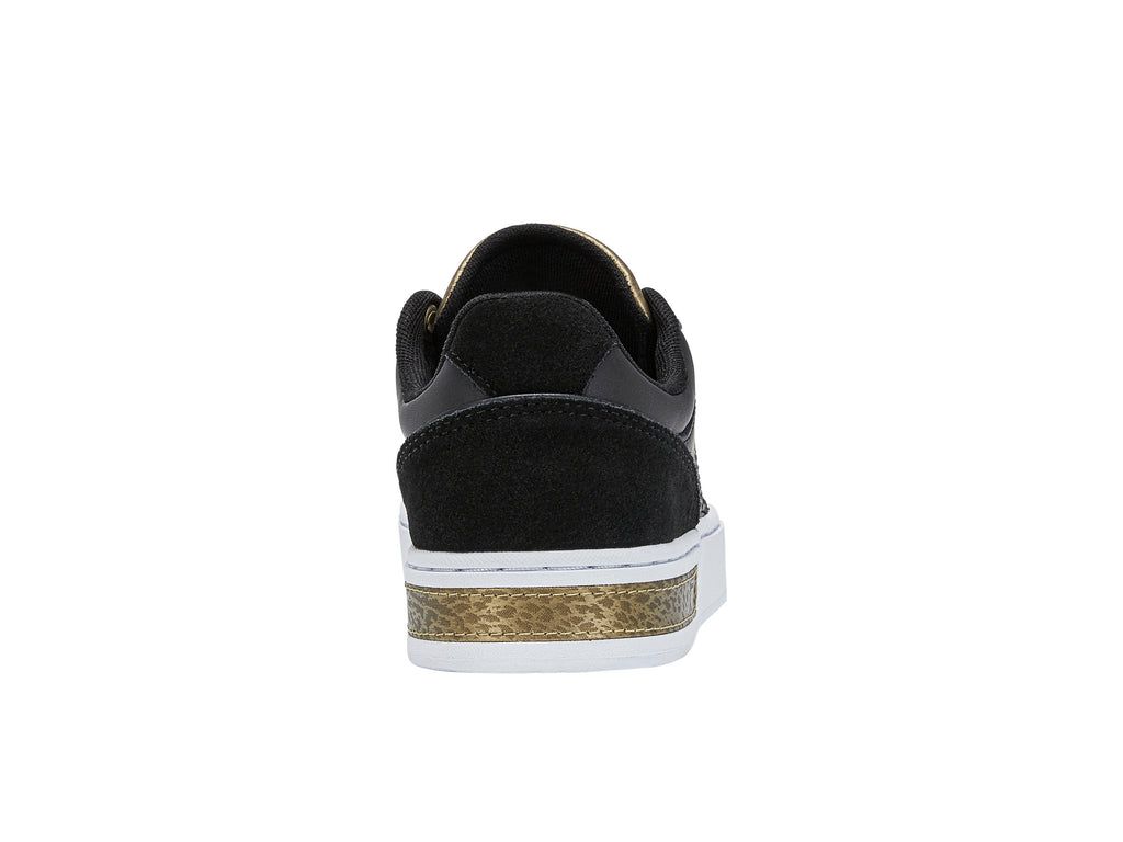 K-Swiss Court Block Lifestyle Skor Dam Svarta Guld | 876-FWRVPS