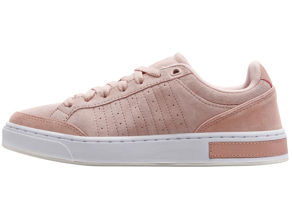 K-Swiss Court Block Sde Lifestyle Skor Dam Korall Rosa Vita | 162-IPLOGV