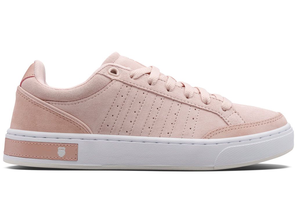 K-Swiss Court Block Sde Lifestyle Skor Dam Korall Rosa Vita | 162-IPLOGV