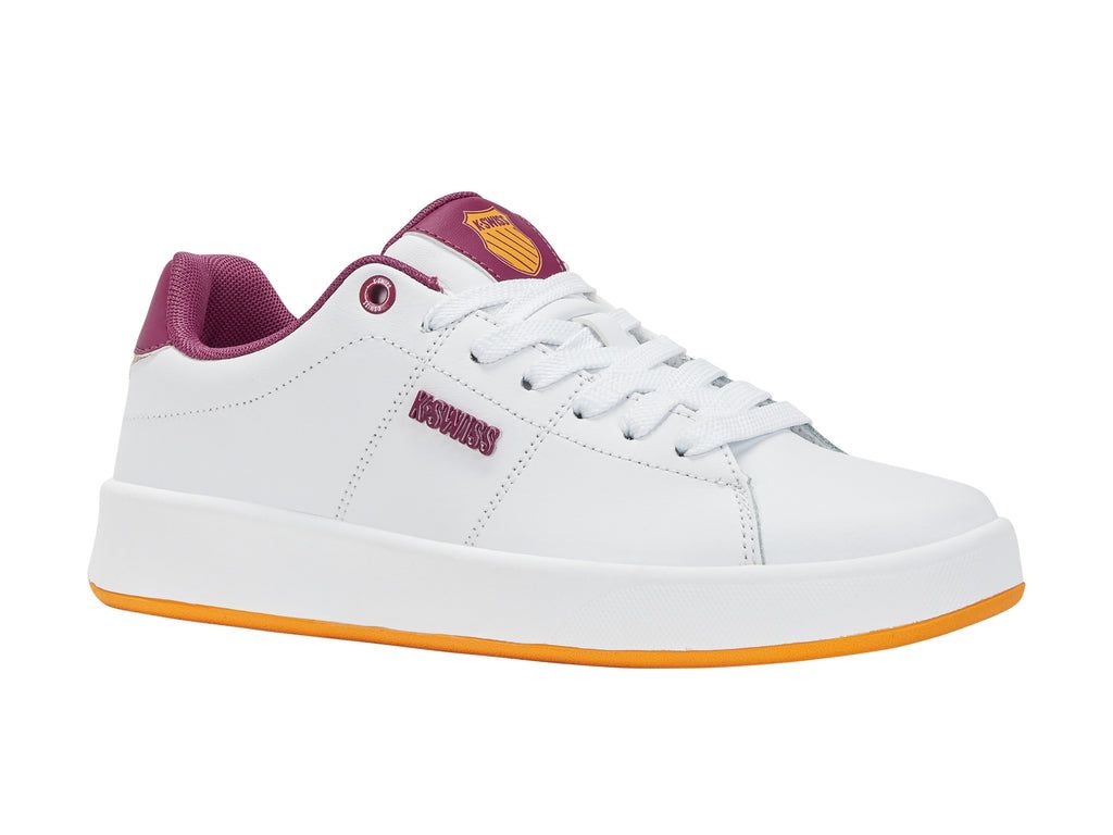 K-Swiss Court Cameo Lifestyle Skor Dam Vita Fuchsia Gula | 681-FYLCRP