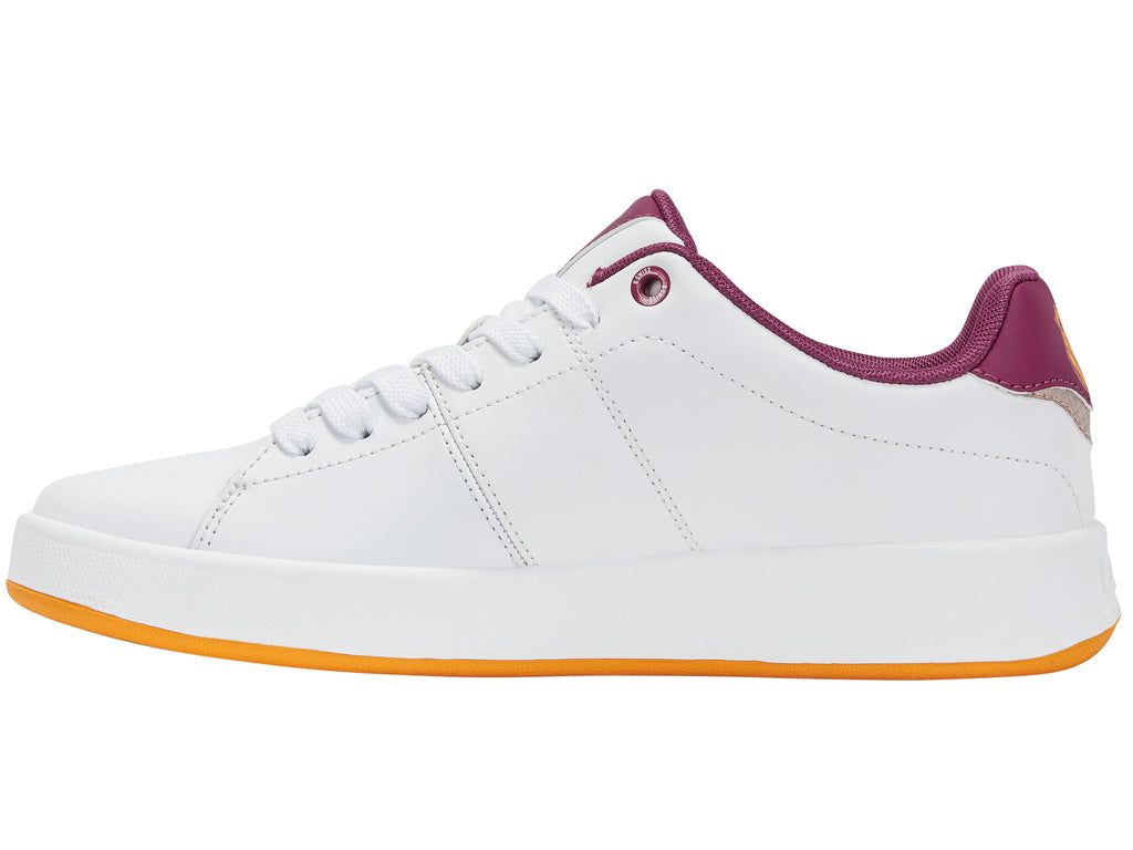 K-Swiss Court Cameo Lifestyle Skor Dam Vita Fuchsia Gula | 681-FYLCRP