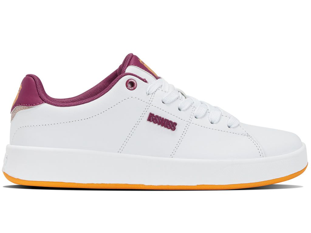 K-Swiss Court Cameo Lifestyle Skor Dam Vita Fuchsia Gula | 681-FYLCRP