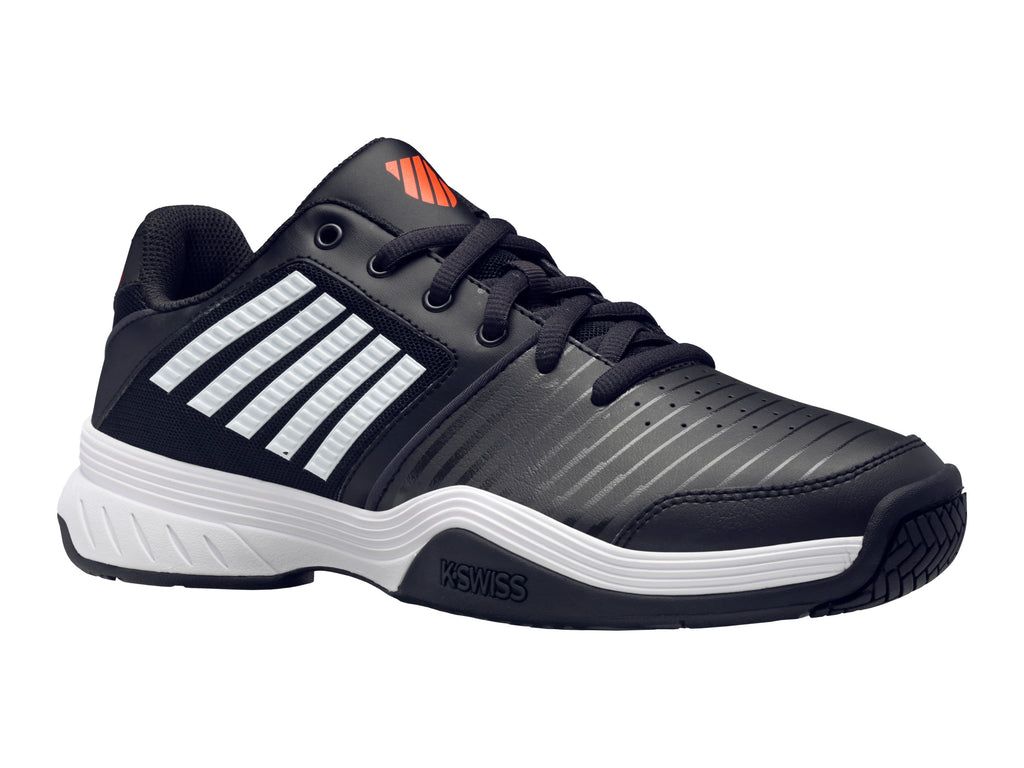 K-Swiss Court Express Tennisskor Herr Svarta Vita Orange | 542-TDHKYC