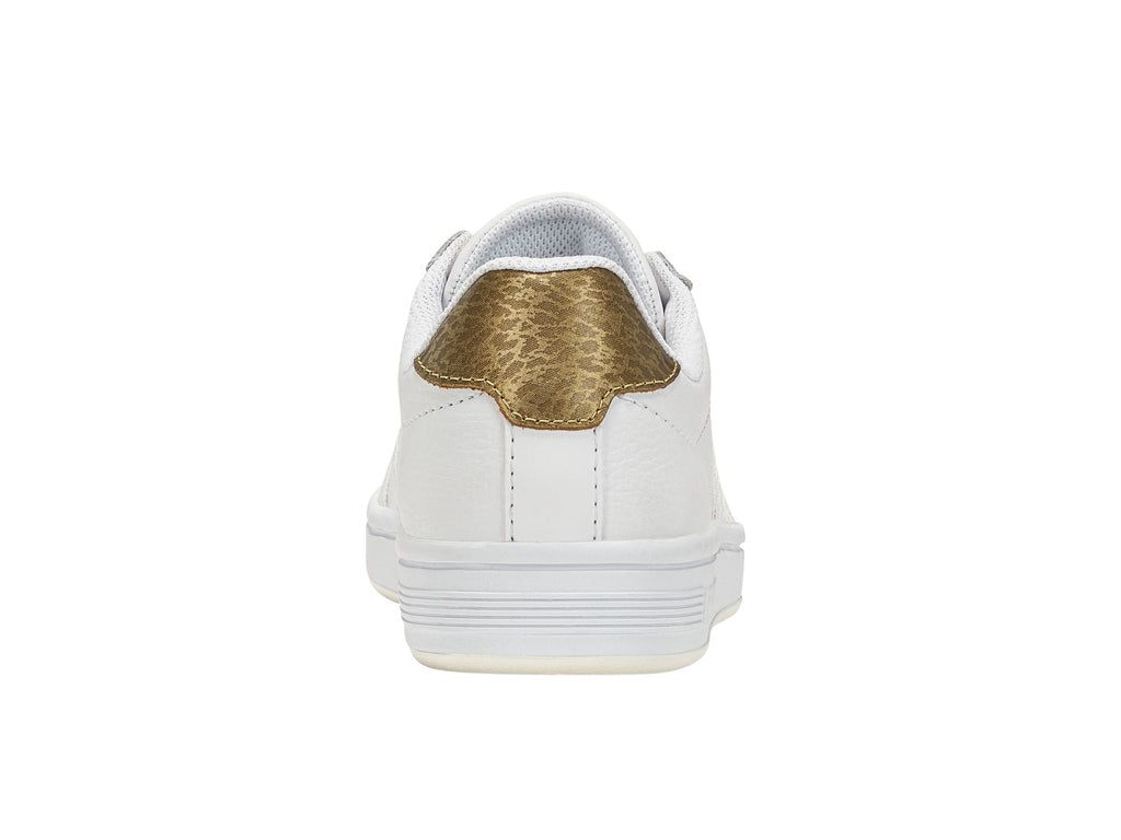 K-Swiss Court Tiebreak Lifestyle Skor Dam Vita Guld | 269-LJYSDG