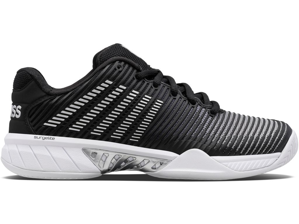 K-Swiss Hypercourt Express 2 Tennisskor Dam Svarta Vita Silver | 145-SIGUHO