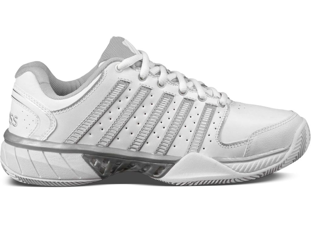 K-Swiss Hypercourt Express Läder Tennisskor Dam Vita Silver Grå | 416-QLHPZT