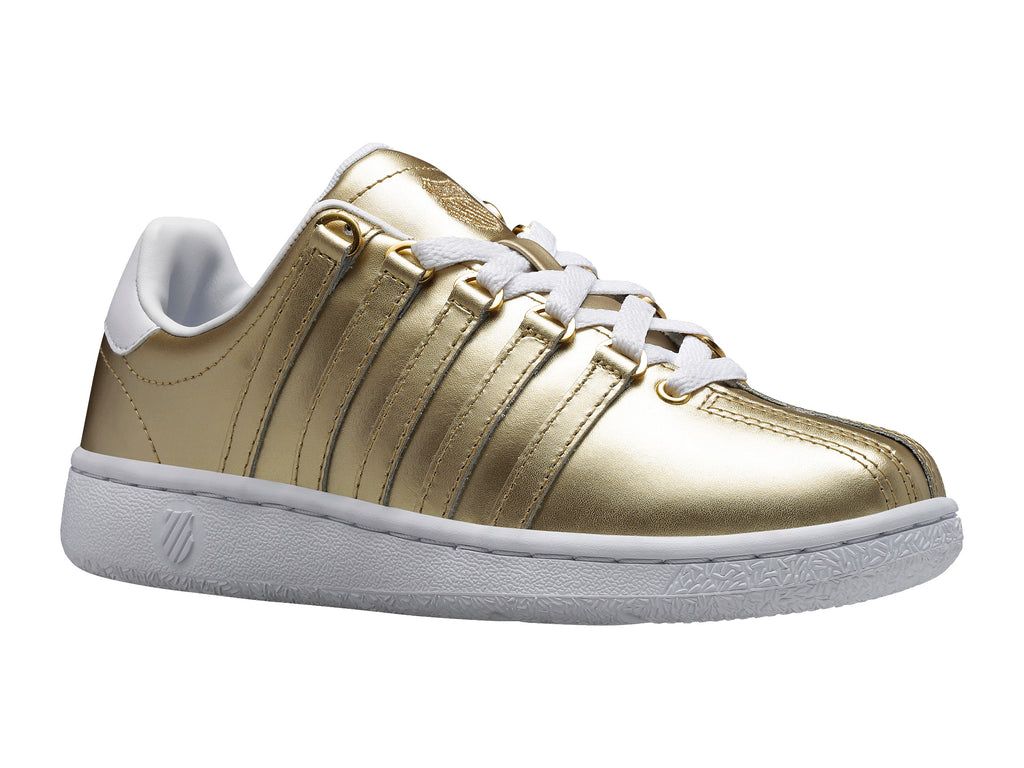 K-Swiss Klassiska Vn Lifestyle Skor Dam Guld Vita | 185-XHAPDM