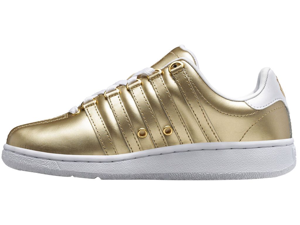 K-Swiss Klassiska Vn Lifestyle Skor Dam Guld Vita | 185-XHAPDM