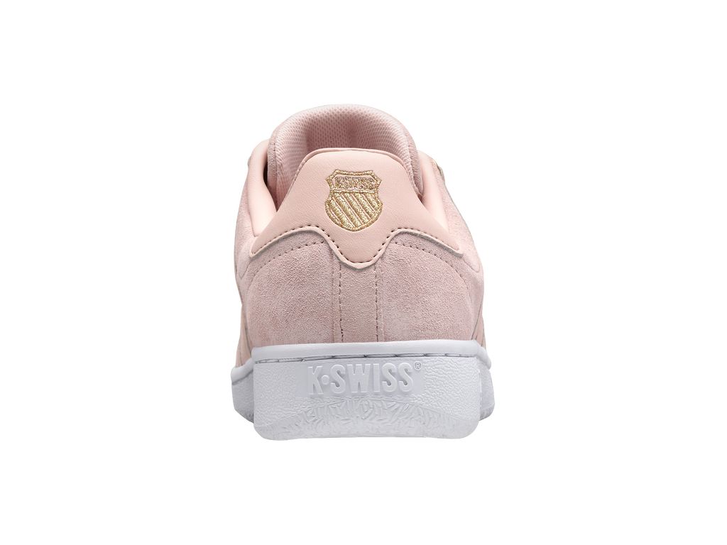 K-Swiss Klassiska Vn Mocka Lifestyle Skor Dam Korall Vita | 502-GNFAKT