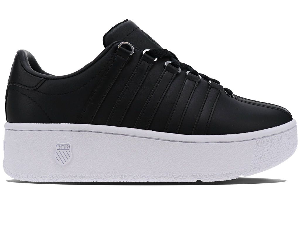 K-Swiss Klassiska Vn Platform Lifestyle Skor Dam Svarta Vita | 768-XUMORN