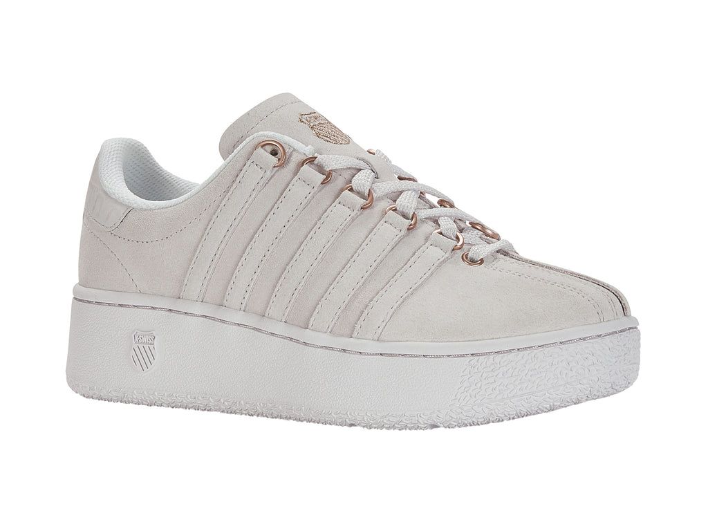 K-Swiss Klassiska Vn Platform Mocka Lifestyle Skor Dam Rosa Guld | 412-RZBEPI