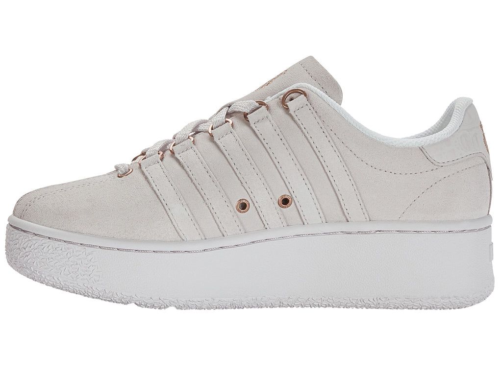 K-Swiss Klassiska Vn Platform Mocka Lifestyle Skor Dam Rosa Guld | 412-RZBEPI