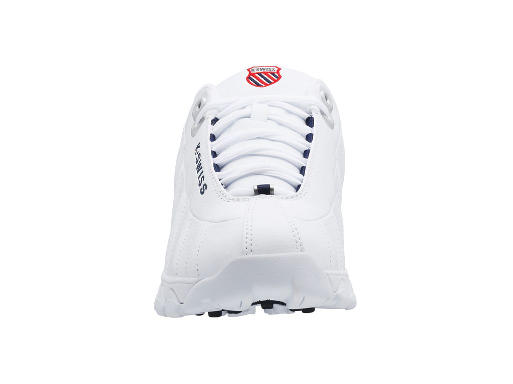 K-Swiss St329 Cmf Lifestyle Skor Herr Vita Marinblå Röda | 901-QBAETG