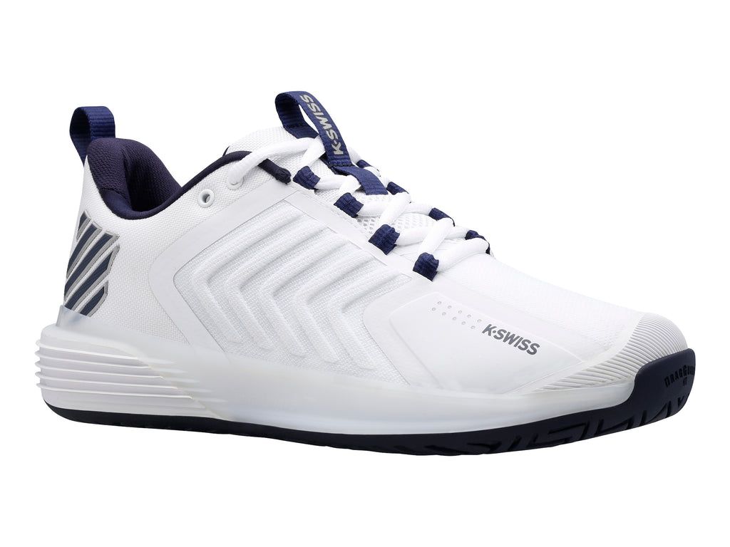 K-Swiss Ultrashot 3 Tennisskor Herr Vita Marinblå Silver | 587-BCTOQA