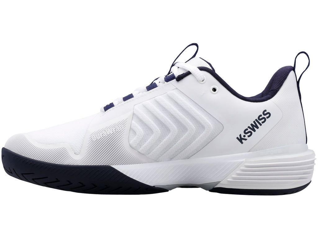 K-Swiss Ultrashot 3 Tennisskor Herr Vita Marinblå Silver | 587-BCTOQA