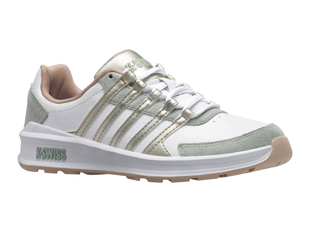 K-Swiss Vista Trainer Lifestyle Skor Dam Vita Gröna | 617-FTNCBE