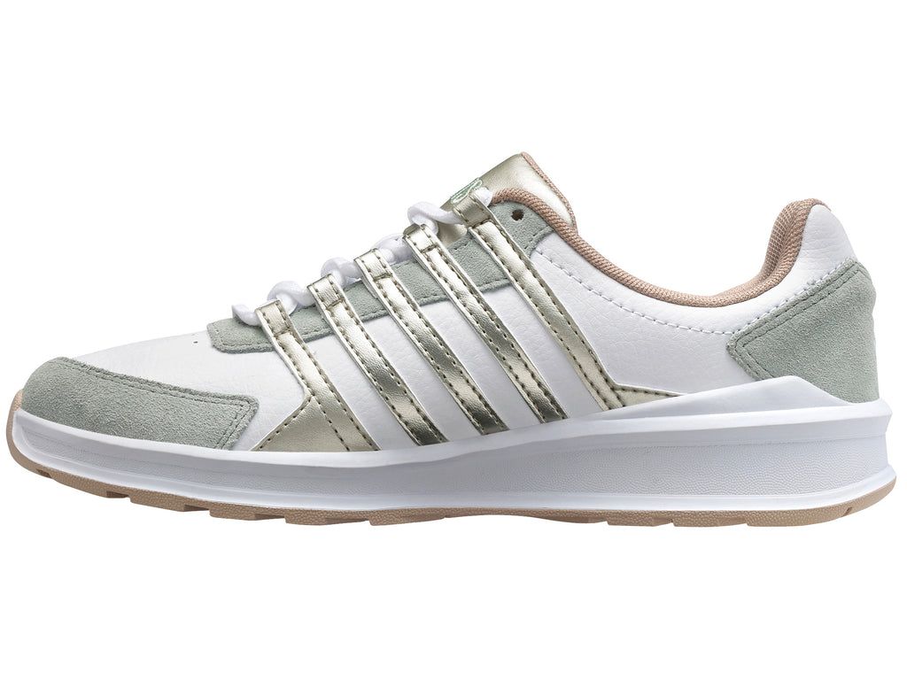 K-Swiss Vista Trainer Lifestyle Skor Dam Vita Gröna | 617-FTNCBE