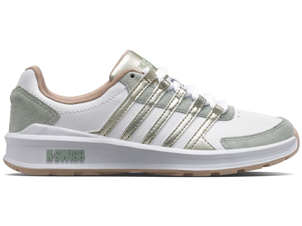 K-Swiss Vista Trainer Lifestyle Skor Dam Vita Gröna | 617-FTNCBE