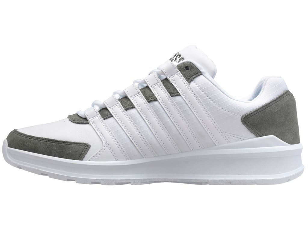 K-Swiss Vista Trainer T Lifestyle Skor Herr Vita Grå | 809-NLHMPW