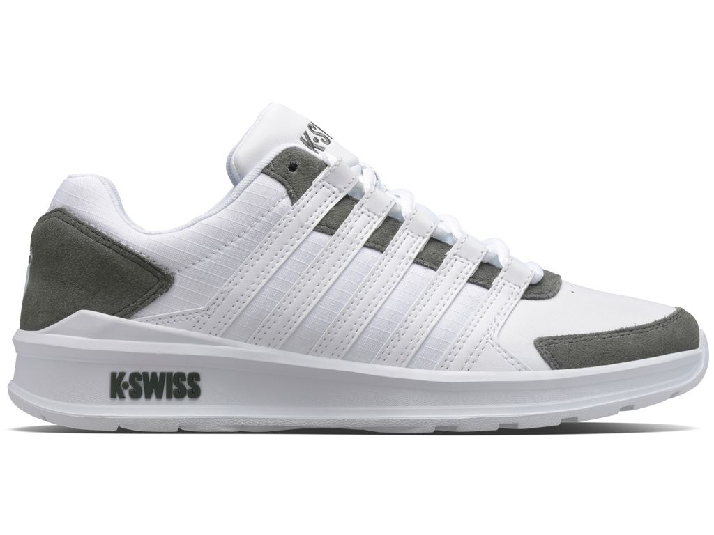 K-Swiss Vista Trainer T Lifestyle Skor Herr Vita Grå | 809-NLHMPW